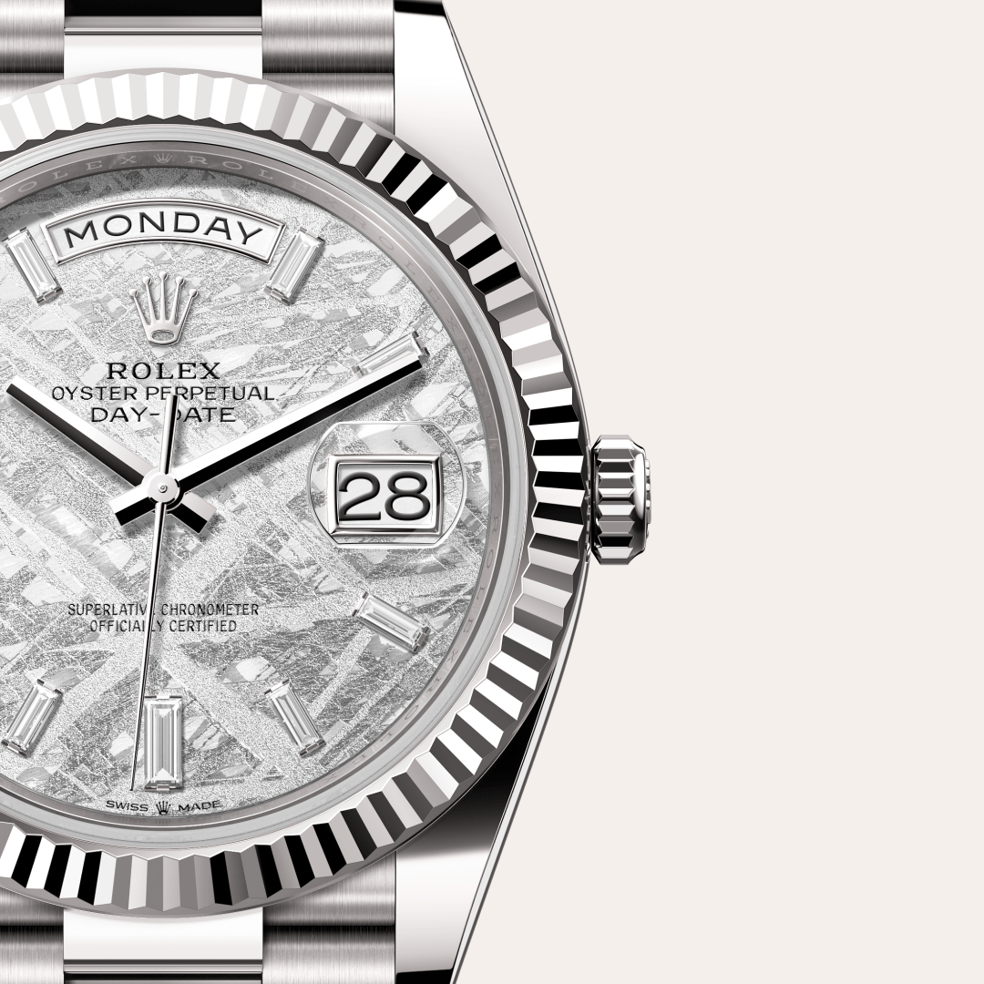 Rolex Day-Date 40 Oyster, 40 mm, beyaz altın M228239-0055