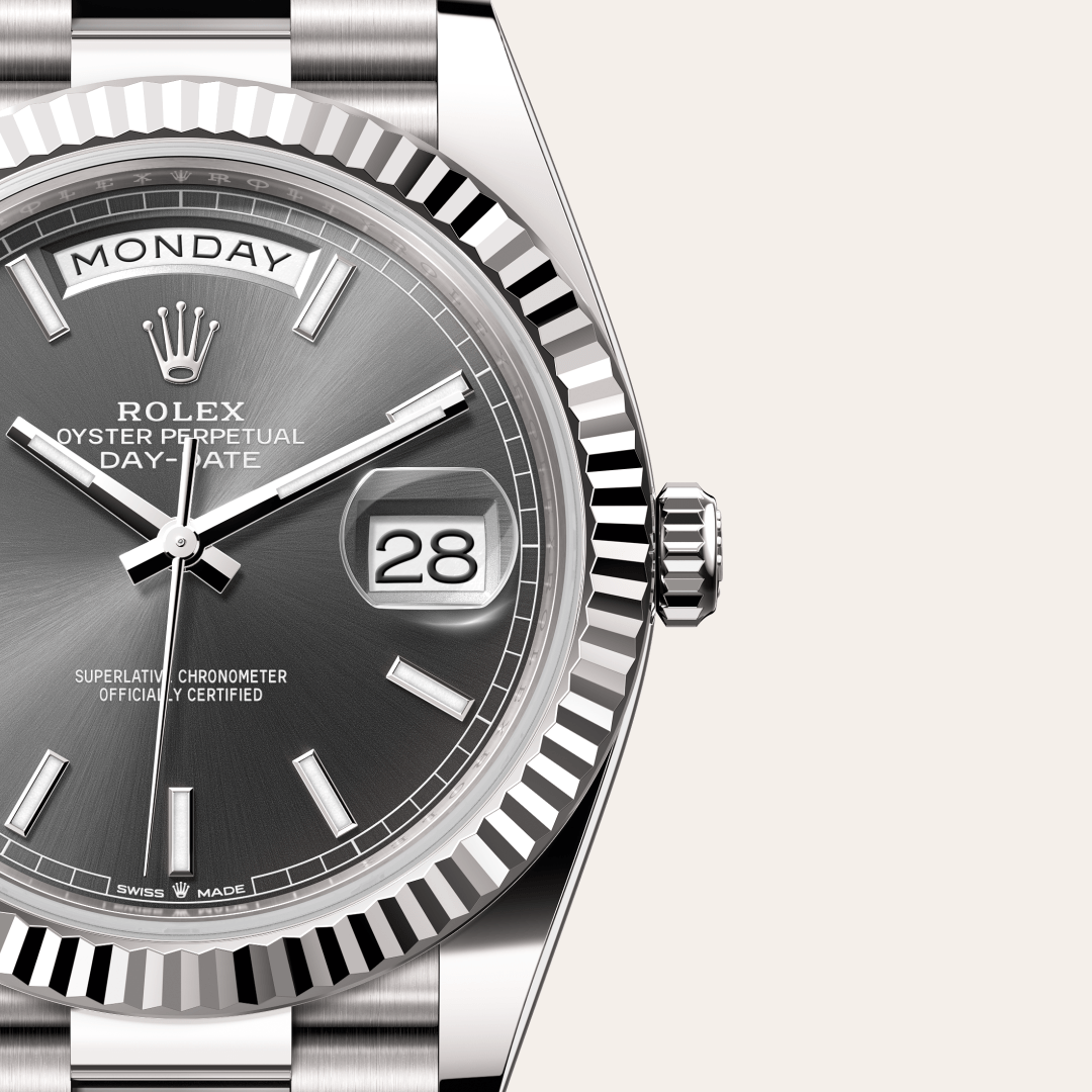 Rolex Day-Date 40 Oyster, 40 mm, beyaz altın M228239-0060