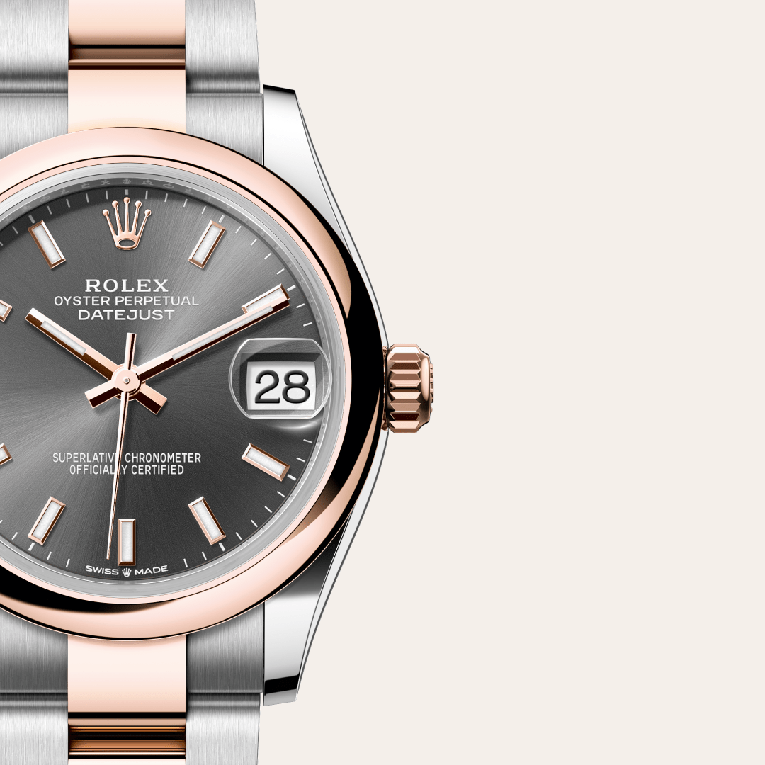 Rolex Datejust 31 Oyster, 31 mm, Oystersteel çelik ve Everose altın M278241-0017