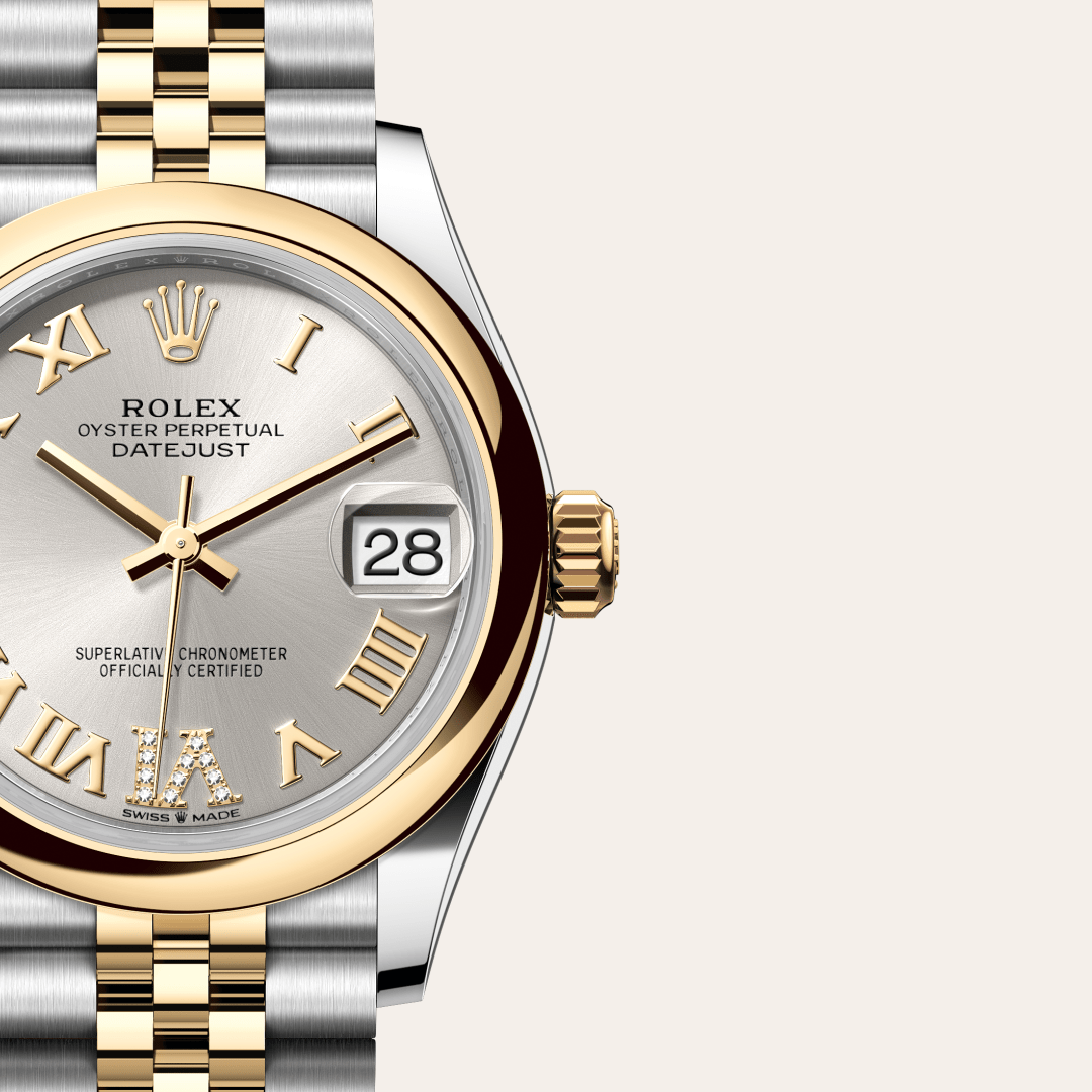 Rolex Datejust 31 Oyster, 31 mm, Oystersteel çelik ve sarı altın M278243-0004