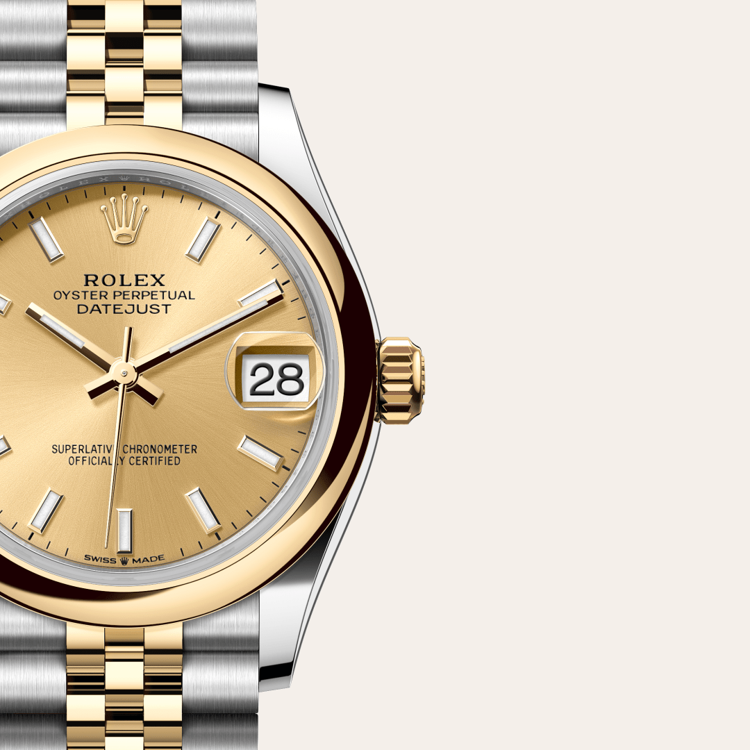 Rolex Datejust 31 Oyster, 31 mm, Oystersteel çelik ve sarı altın M278243-0014