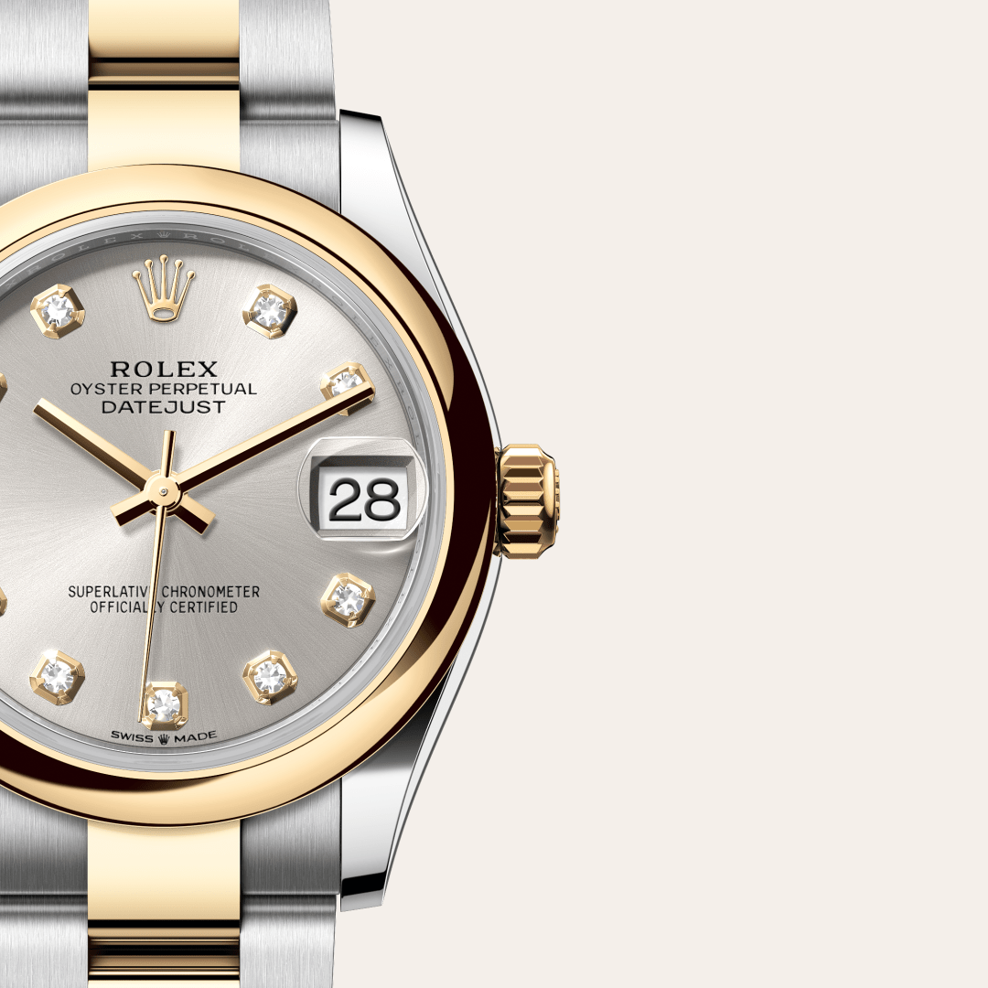 Rolex Datejust 31 Oyster, 31 mm, Oystersteel çelik ve sarı altın M278243-0019
