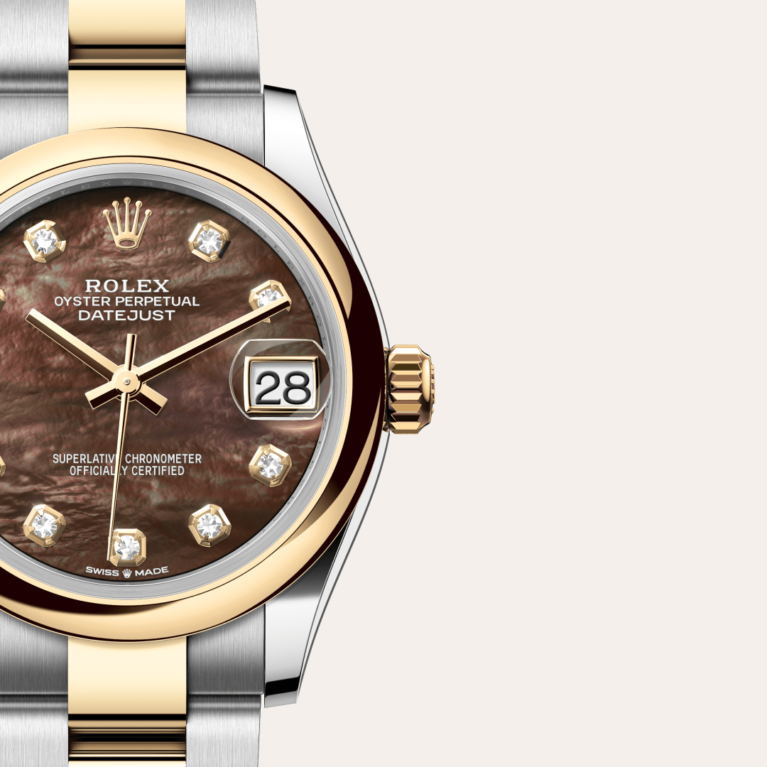 Rolex Datejust 31 Oyster, 31 mm, Oystersteel çelik ve sarı altın M278243-0023