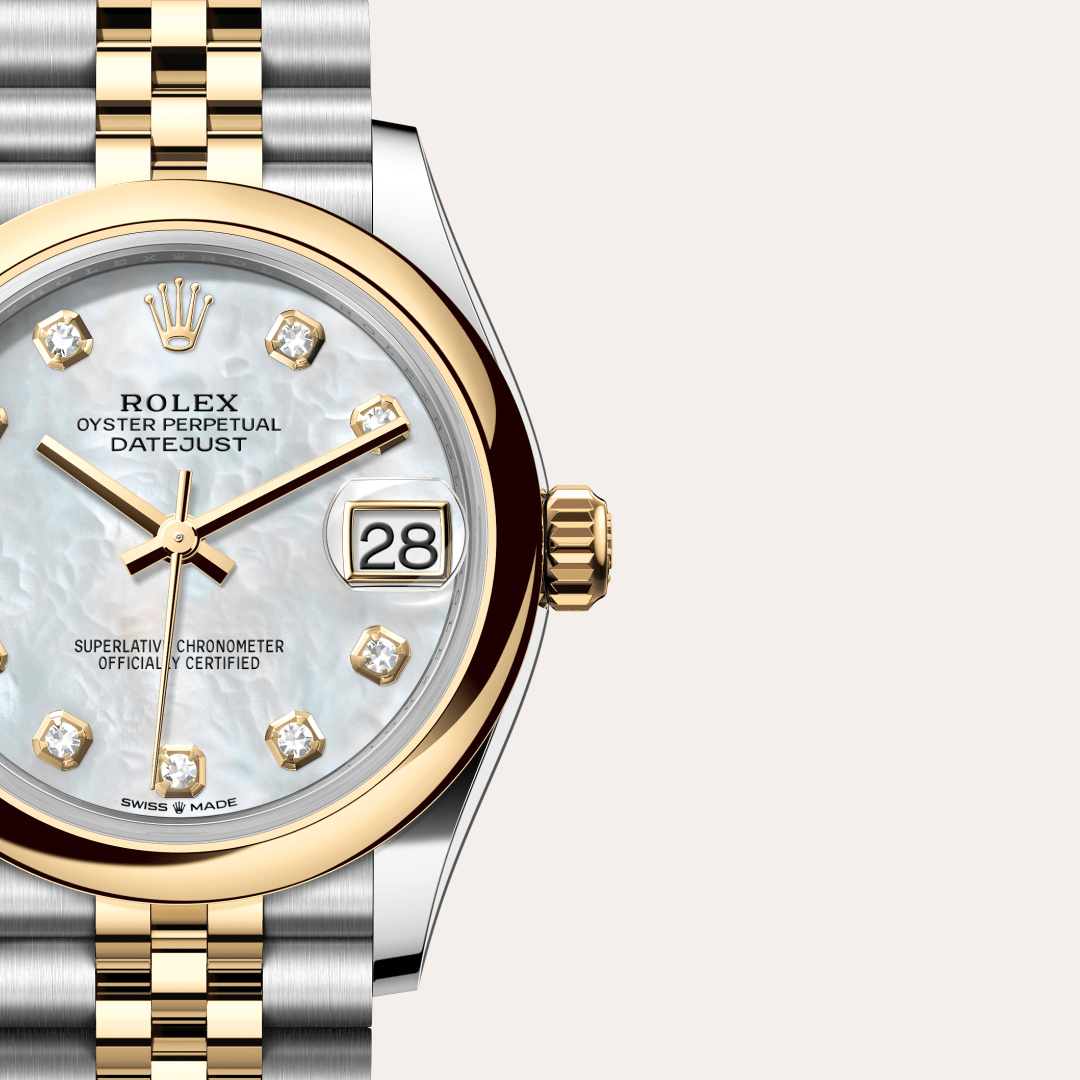 Rolex Datejust 31 Oyster, 31 mm, Oystersteel çelik ve sarı altın M278243-0028