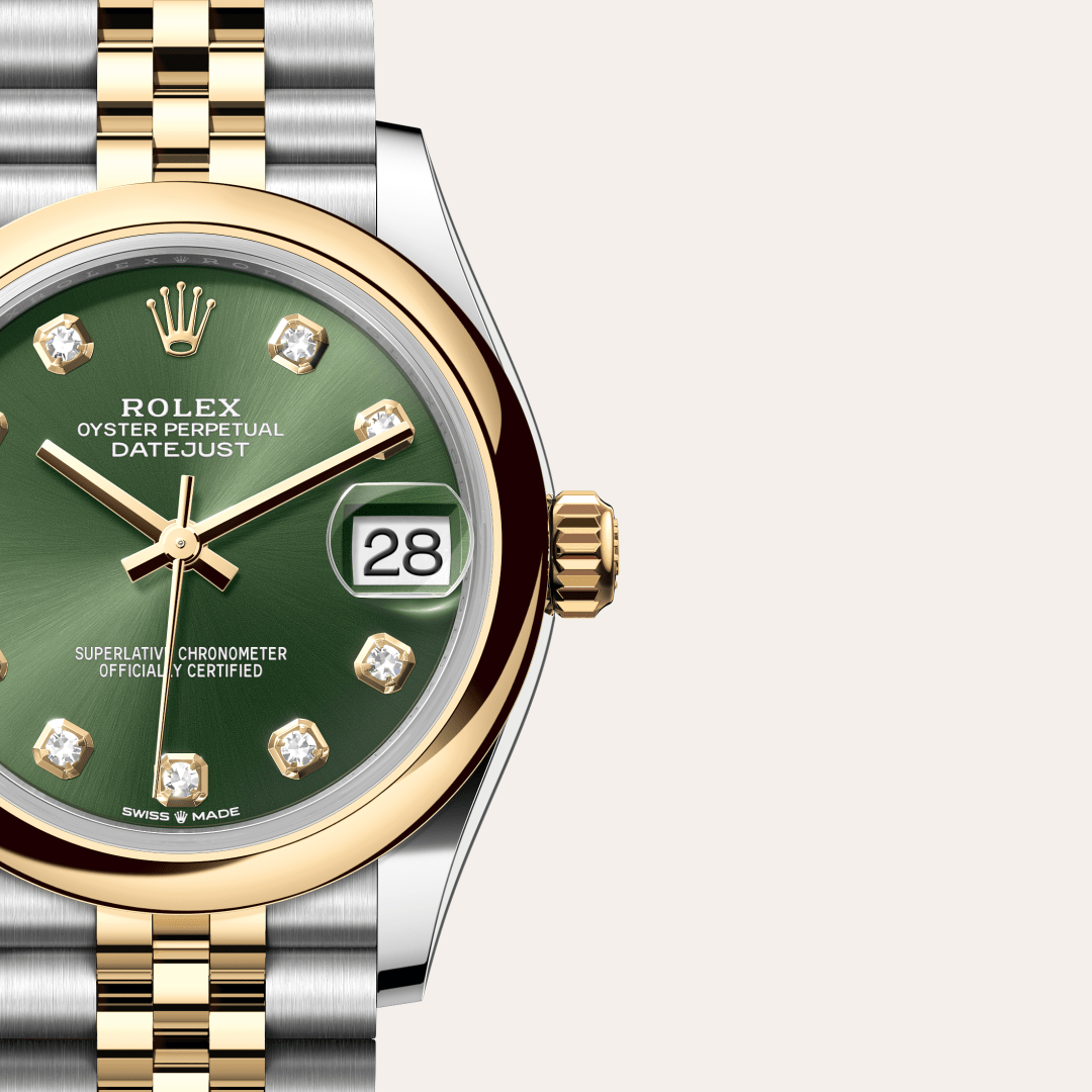 Rolex Datejust 31 Oyster, 31 mm, Oystersteel çelik ve sarı altın M278243-0030