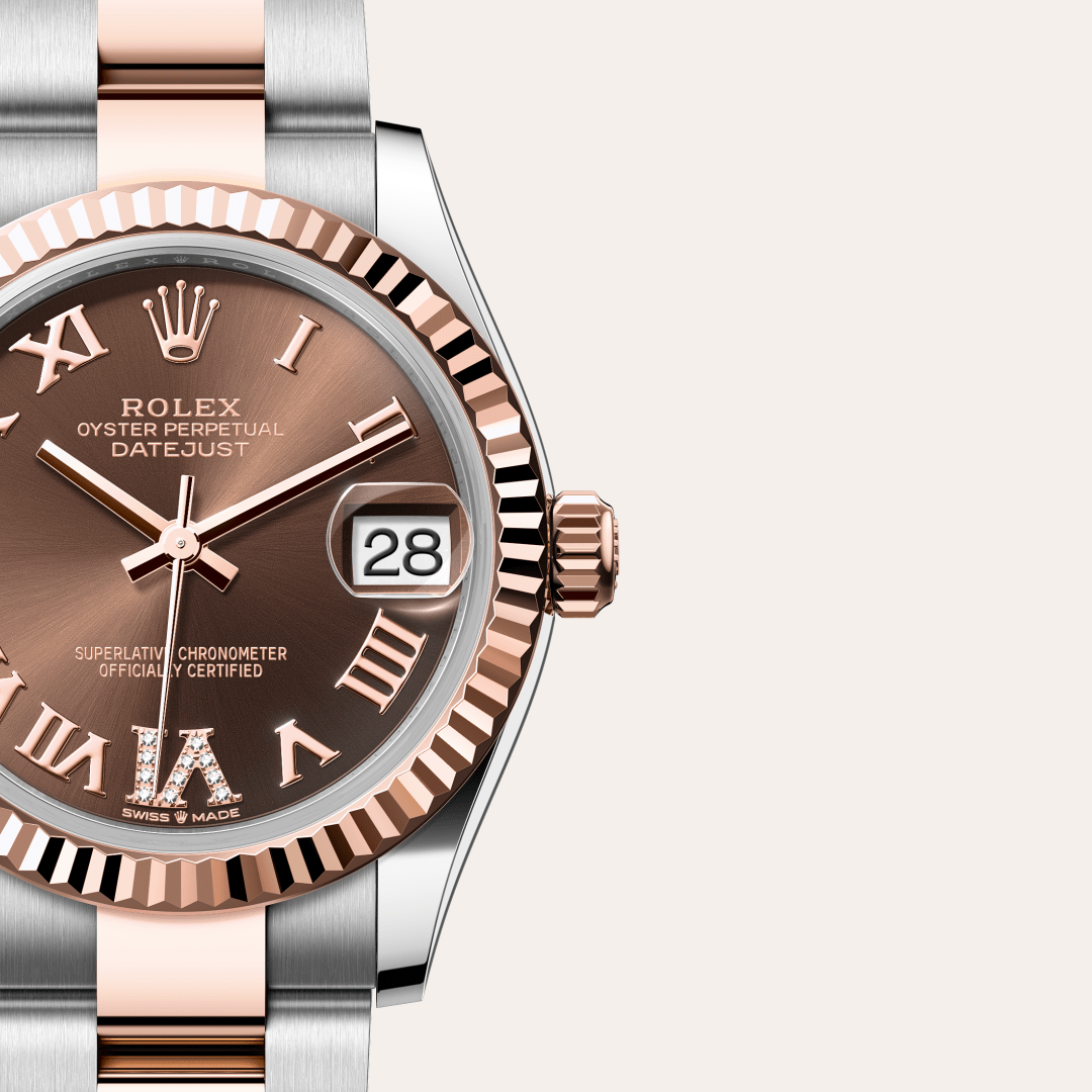 Rolex Datejust 31 Oyster, 31 mm, Oystersteel çelik ve Everose altın M278271-0003