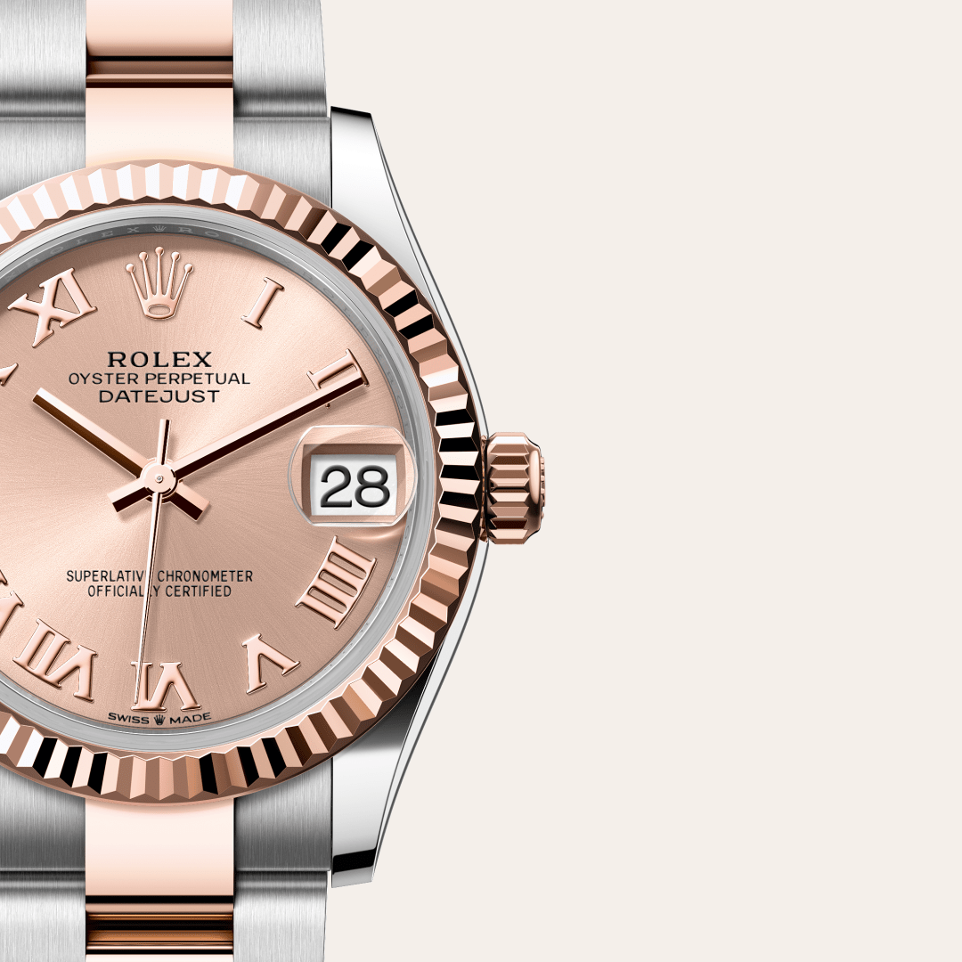 Rolex Datejust 31 Oyster, 31 mm, Oystersteel çelik ve Everose altın M278271-0005