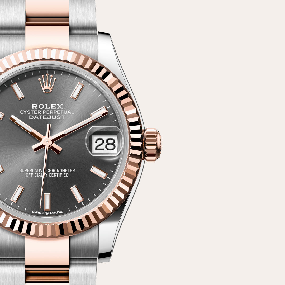 Rolex Datejust 31 Oyster, 31 mm, Oystersteel çelik ve Everose altın M278271-0017