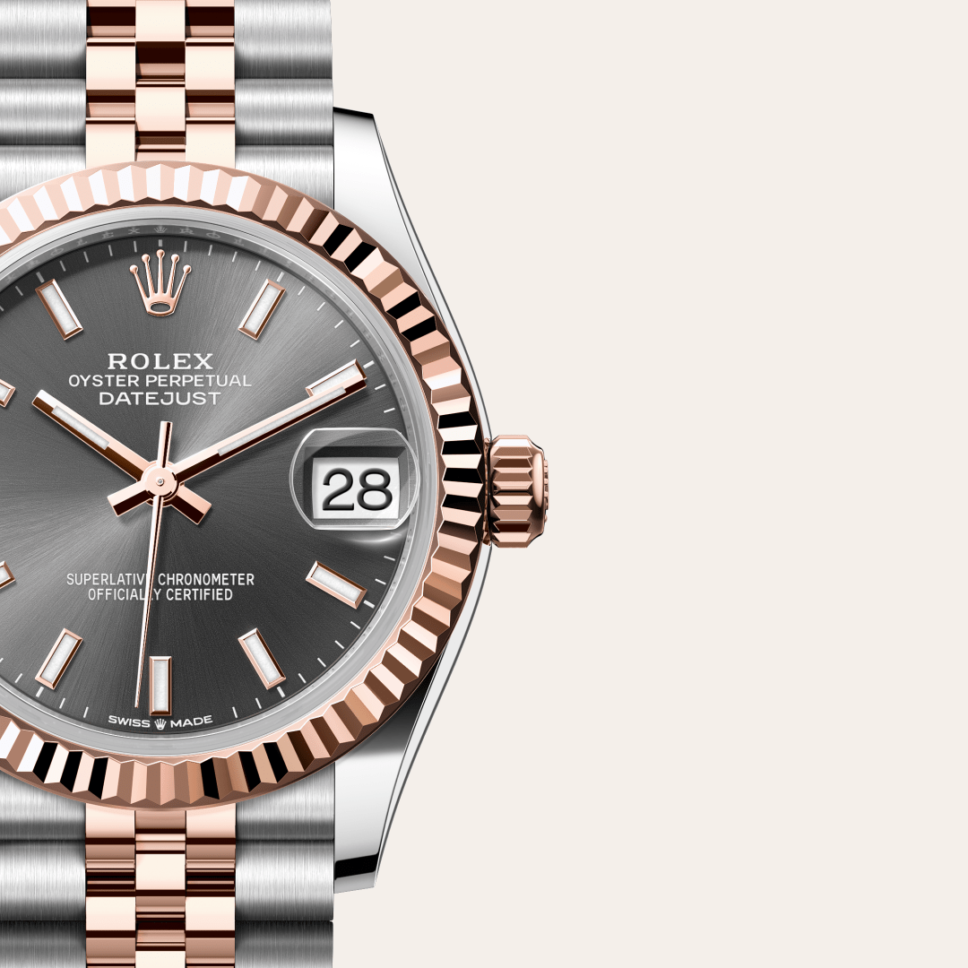 Rolex Datejust 31 Oyster, 31 mm, Oystersteel çelik ve Everose altın M278271-0018