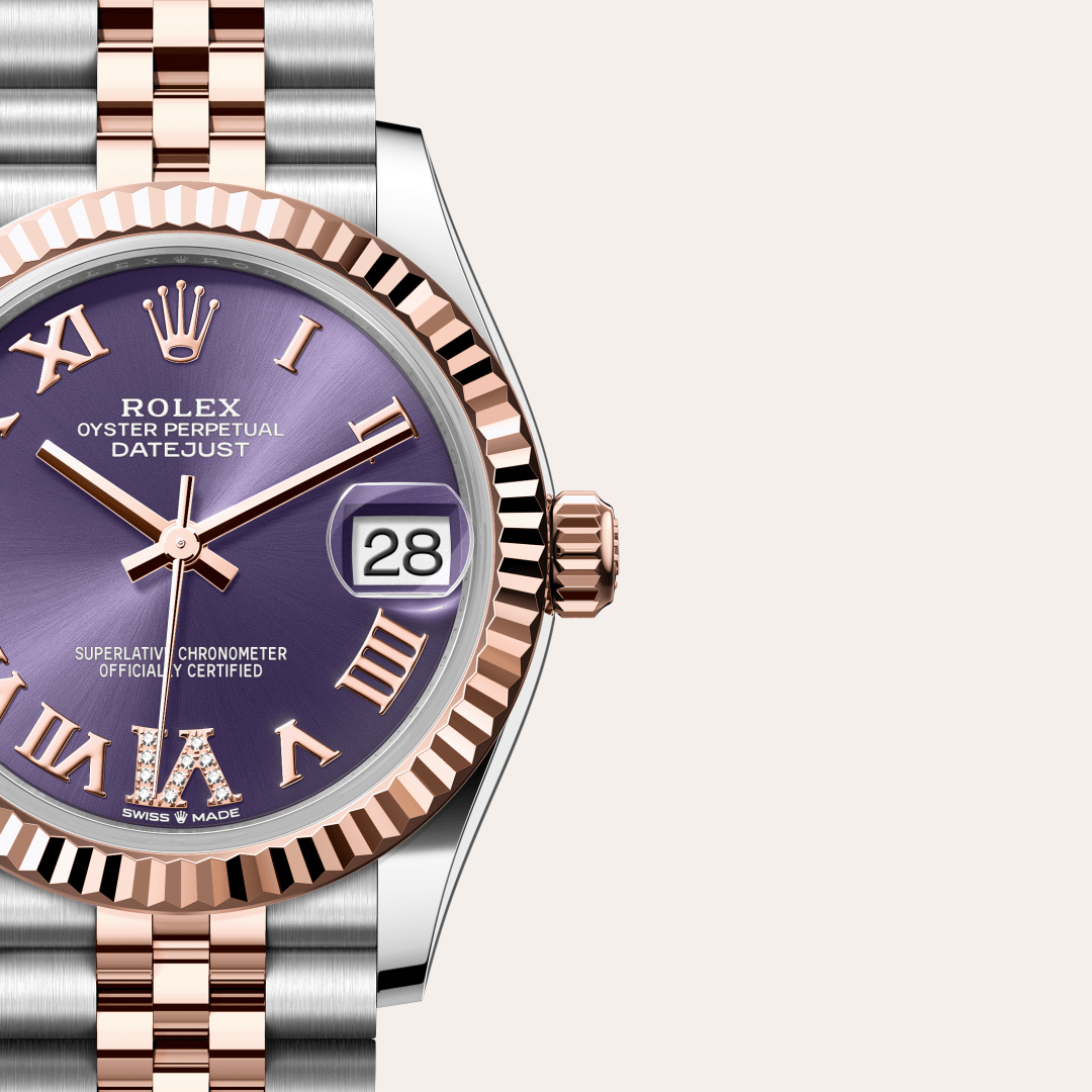 Rolex Datejust 31 Oyster, 31 mm, Oystersteel çelik ve Everose altın M278271-0020