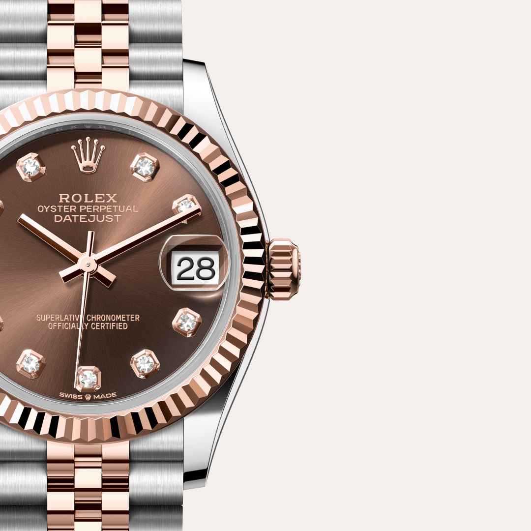 Rolex Datejust 31 Oyster, 31 mm, Oystersteel çelik ve Everose altın M278271-0028