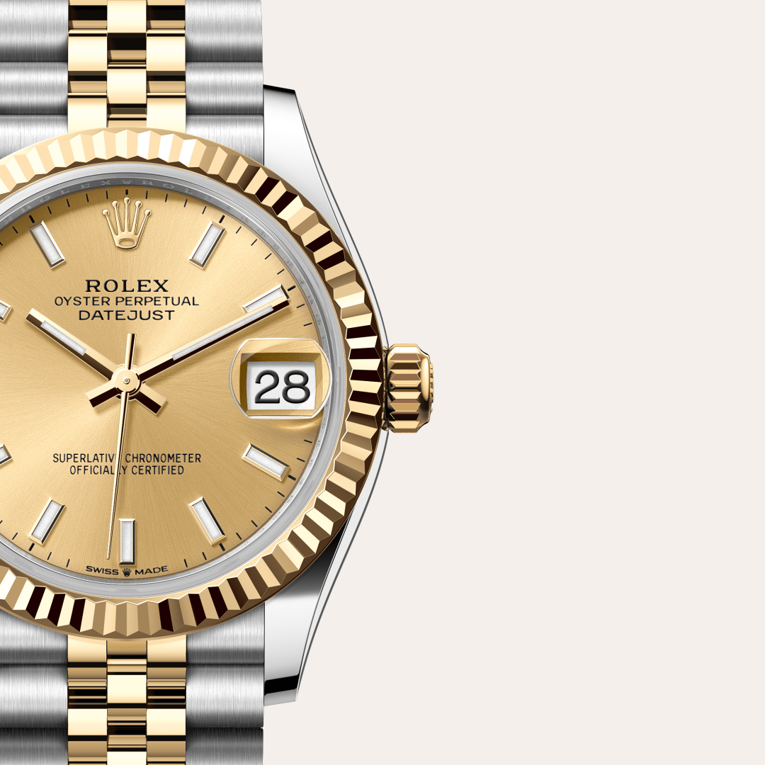 Rolex Datejust 31 Oyster, 31 mm, Oystersteel çelik ve sarı altın M278273-0014