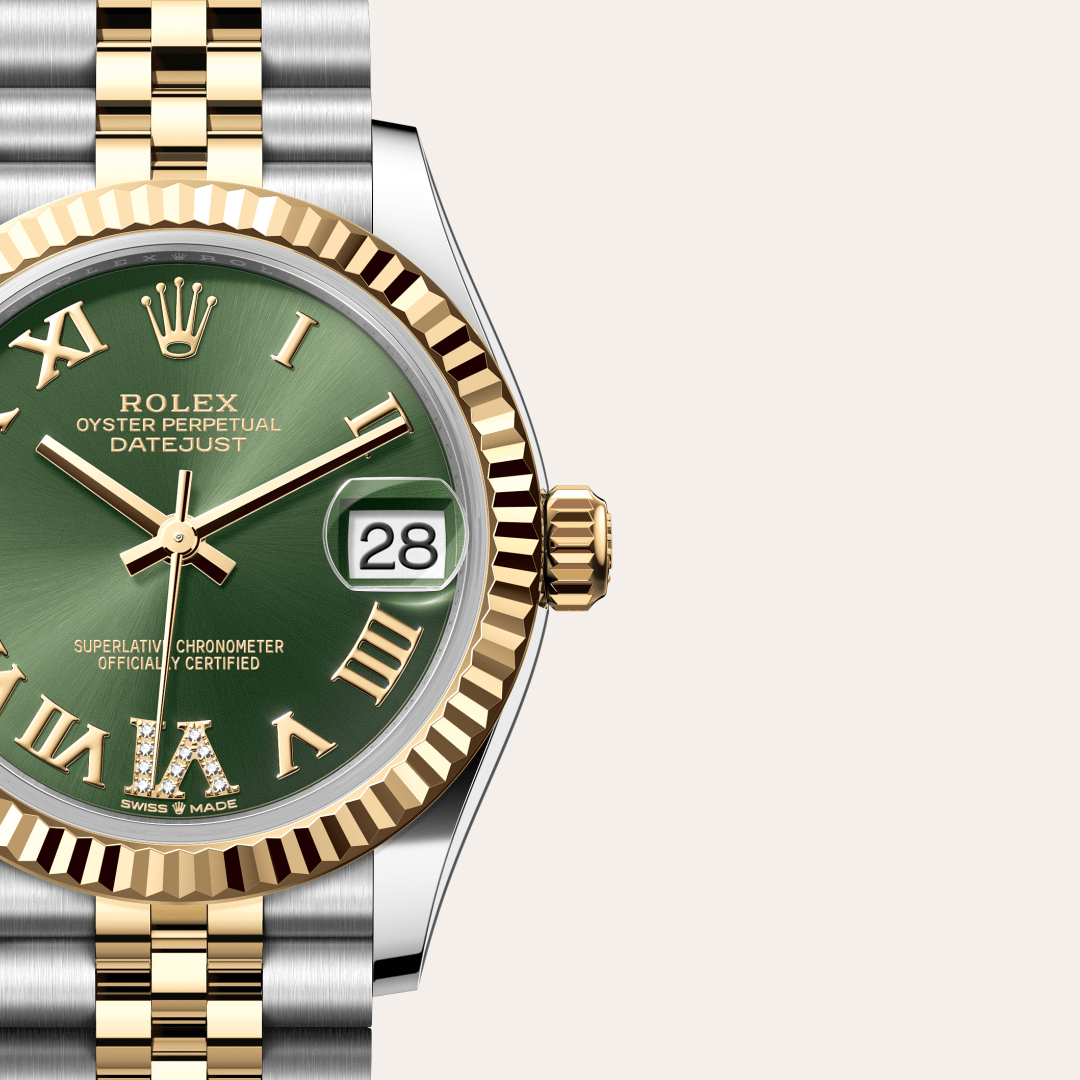 Rolex Datejust 31 Oyster, 31 mm, Oystersteel çelik ve sarı altın M278273-0016