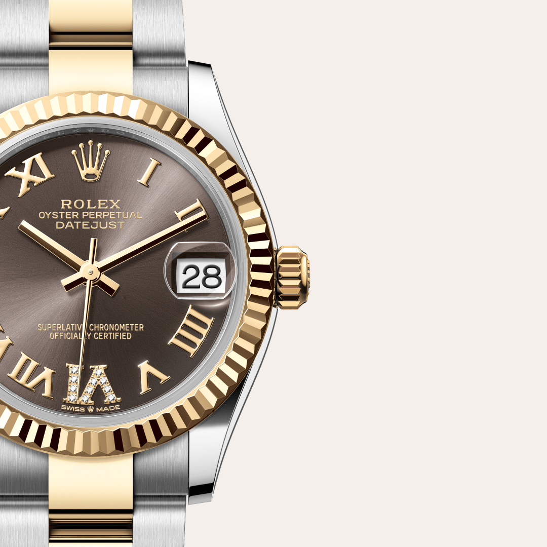 Rolex Datejust 31 Oyster, 31 mm, Oystersteel çelik ve sarı altın M278273-0017