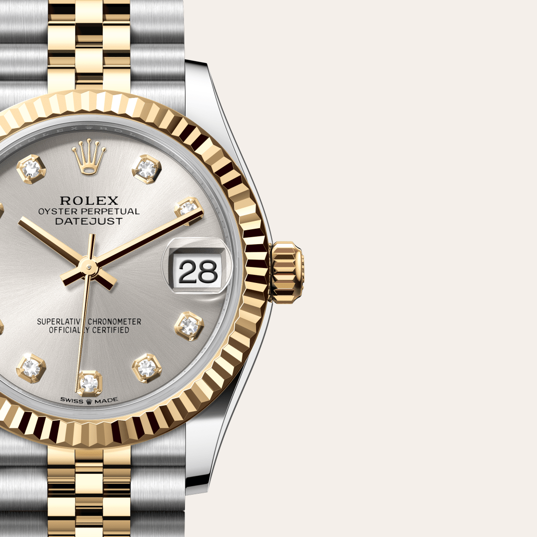 Rolex Datejust 31 Oyster, 31 mm, Oystersteel çelik ve sarı altın M278273-0020