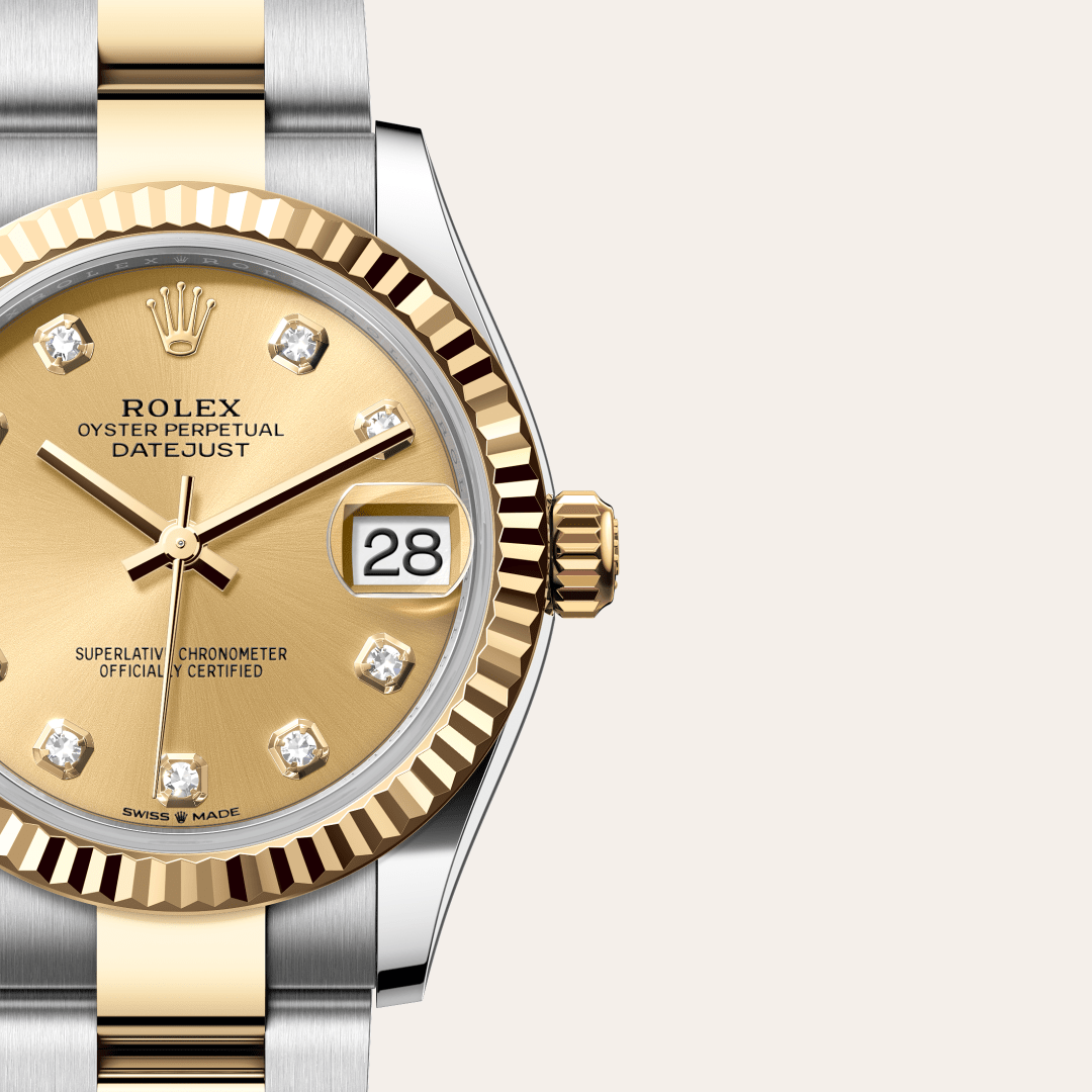 Rolex Datejust 31 Oyster, 31 mm, Oystersteel çelik ve sarı altın M278273-0025