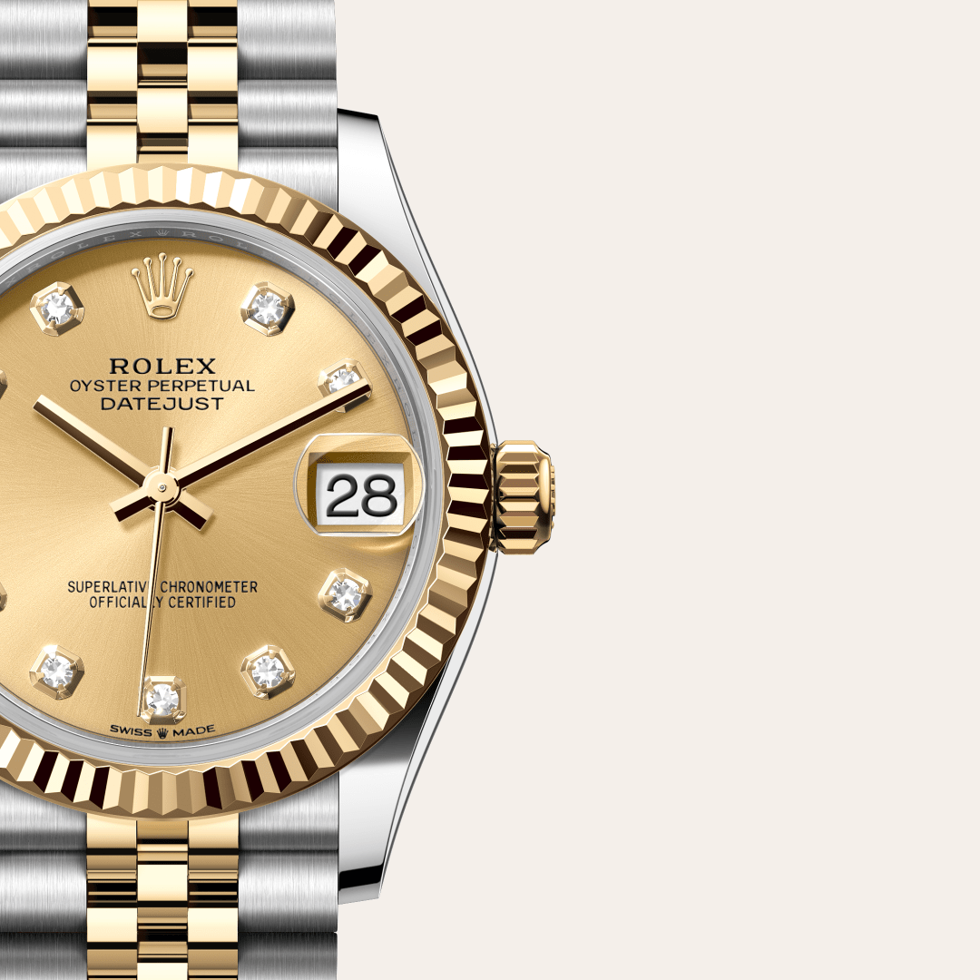 Rolex Datejust 31 Oyster, 31 mm, Oystersteel çelik ve sarı altın M278273-0026