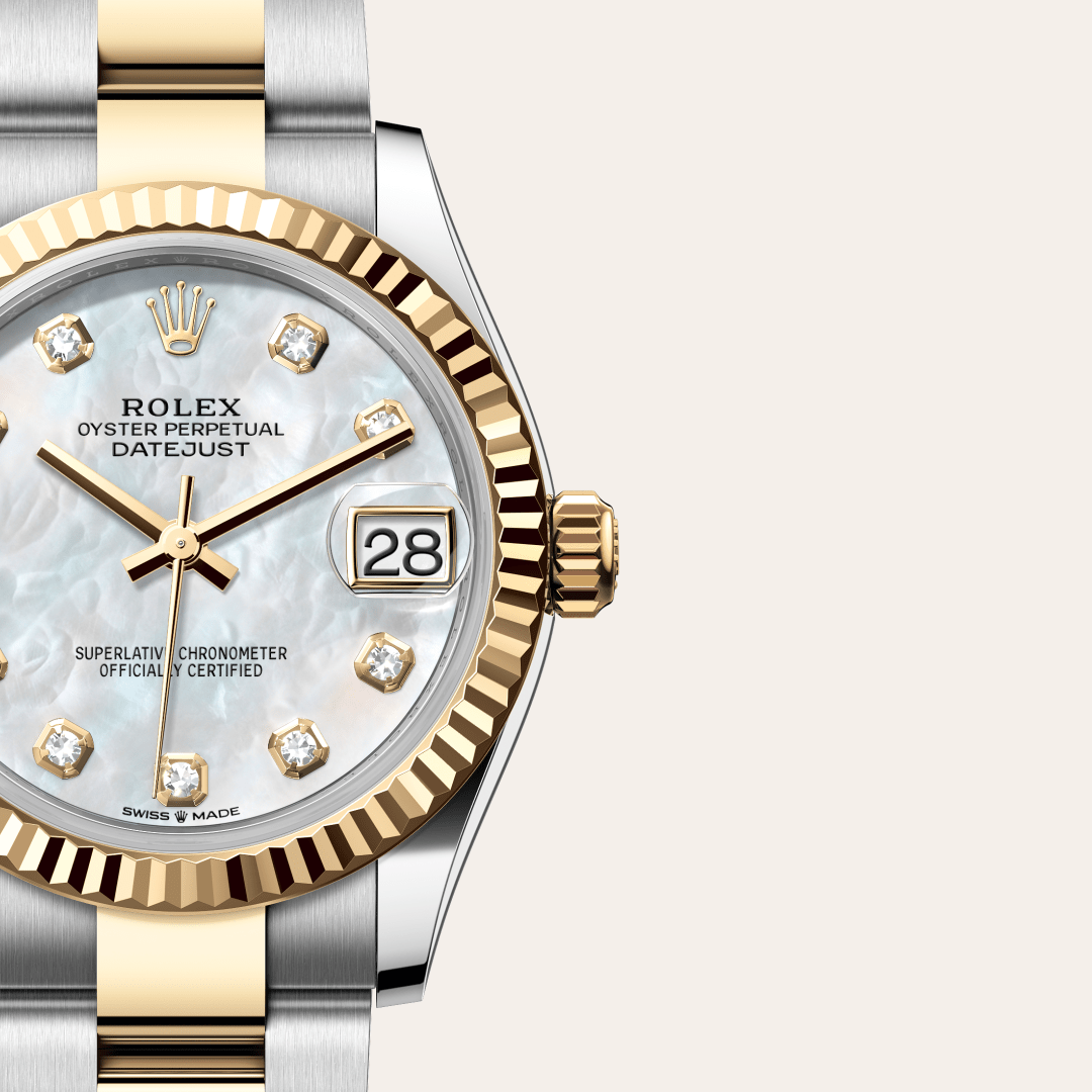 Rolex Datejust 31 Oyster, 31 mm, Oystersteel çelik ve sarı altın M278273-0027