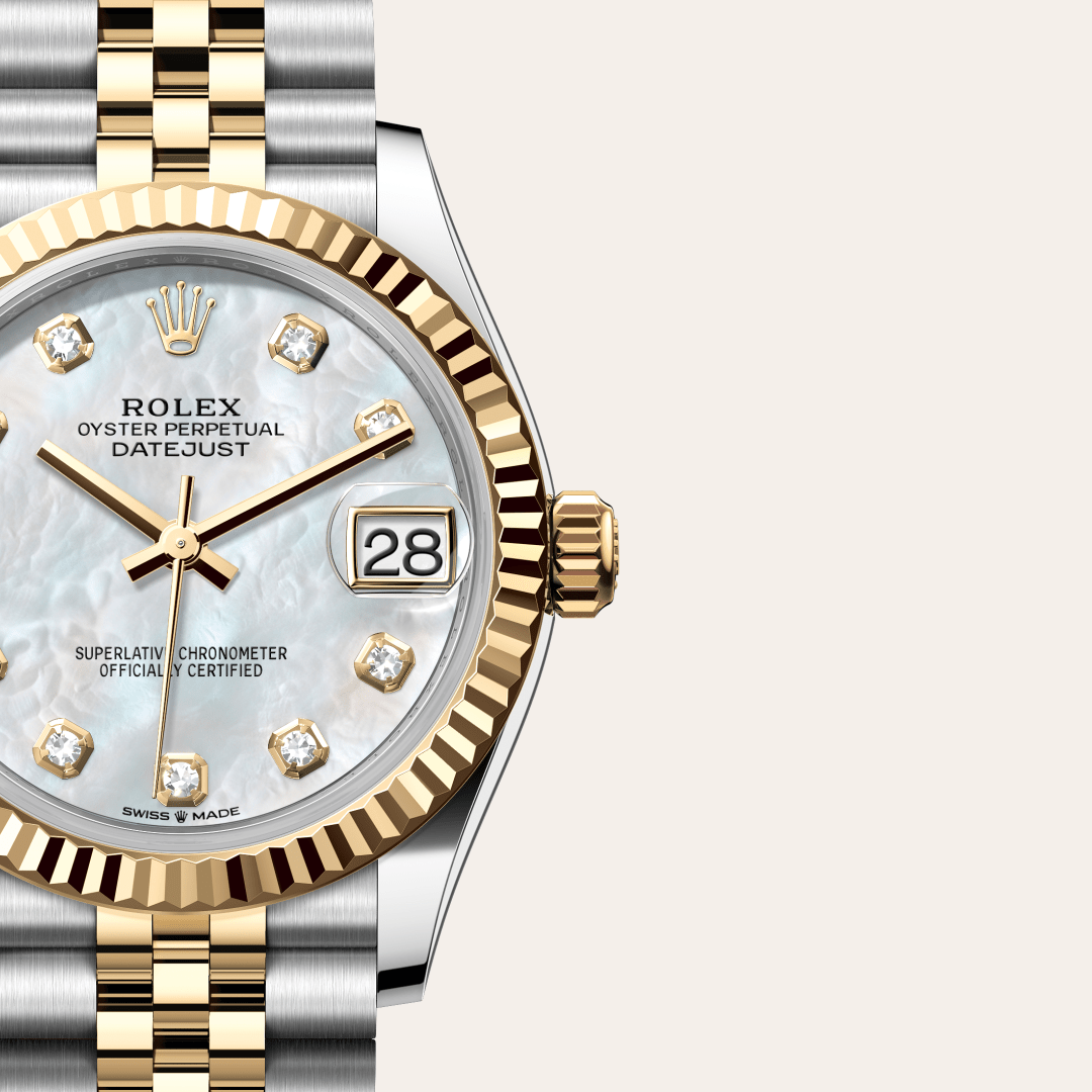 Rolex Datejust 31 Oyster, 31 mm, Oystersteel çelik ve sarı altın M278273-0028