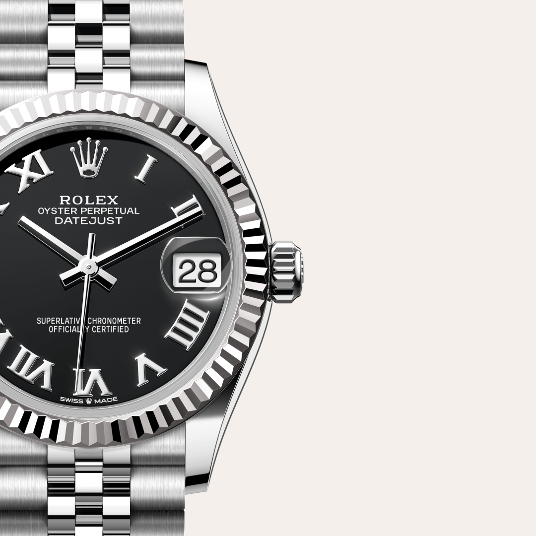 Rolex Datejust 31 Oyster, 31 mm, Oystersteel çelik ve beyaz altın M278274-0002