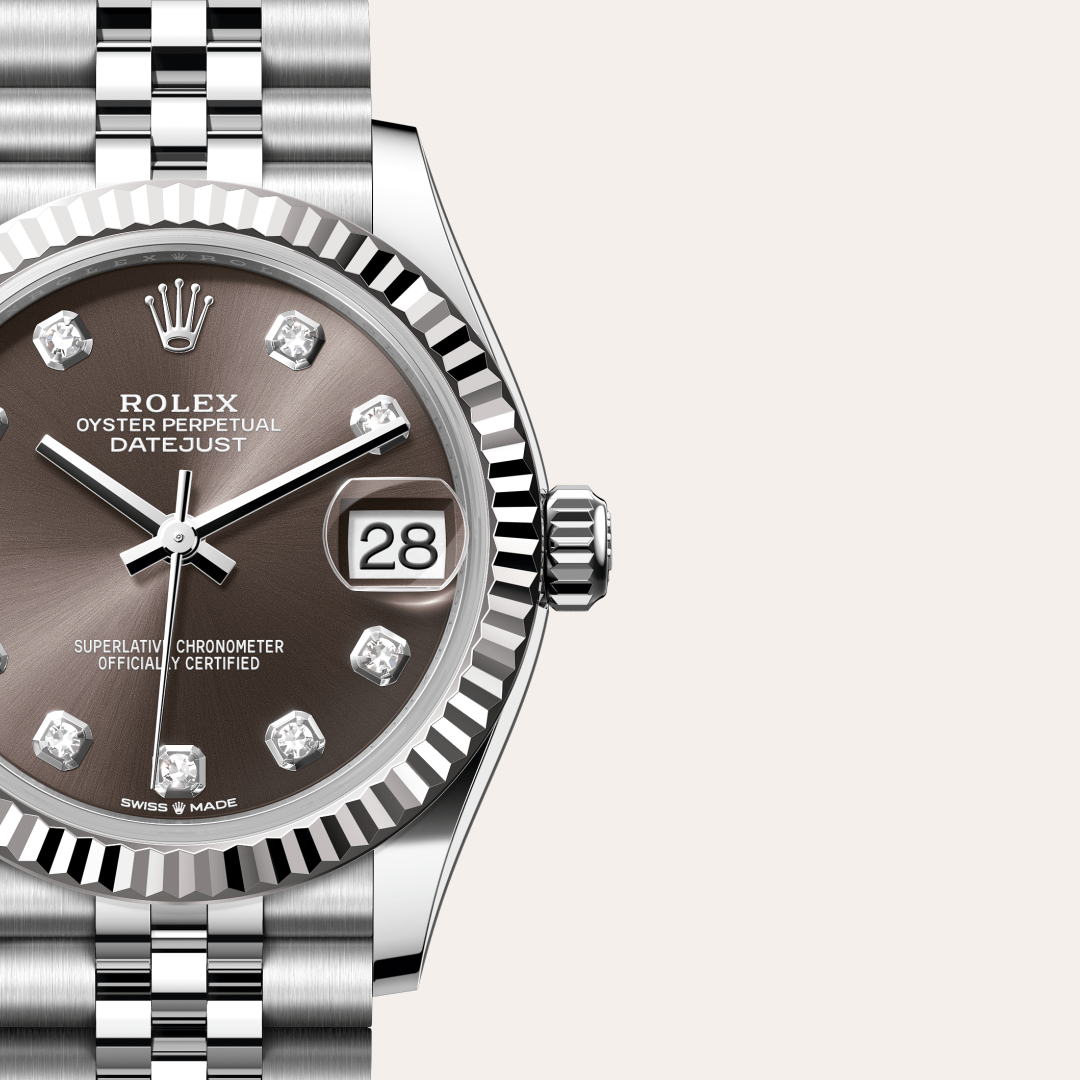 Rolex Datejust 31 Oyster, 31 mm, Oystersteel çelik ve beyaz altın M278274-0008