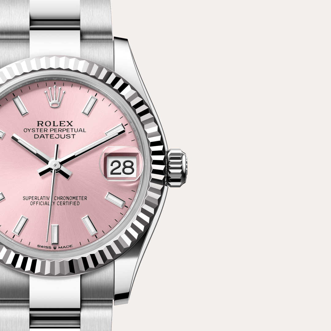 Rolex Datejust 31 Oyster, 31 mm, Oystersteel çelik ve beyaz altın M278274-0013