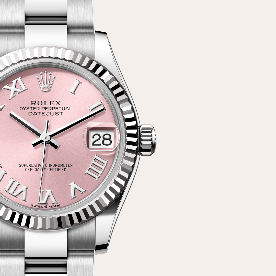 Rolex Datejust 31 Oyster, 31 mm, Oystersteel çelik ve beyaz altın M278274-0019