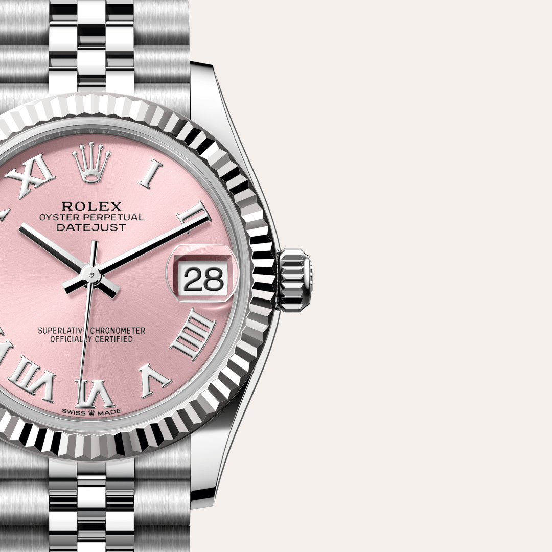 Rolex Datejust 31 Oyster, 31 mm, Oystersteel çelik ve beyaz altın M278274-0020