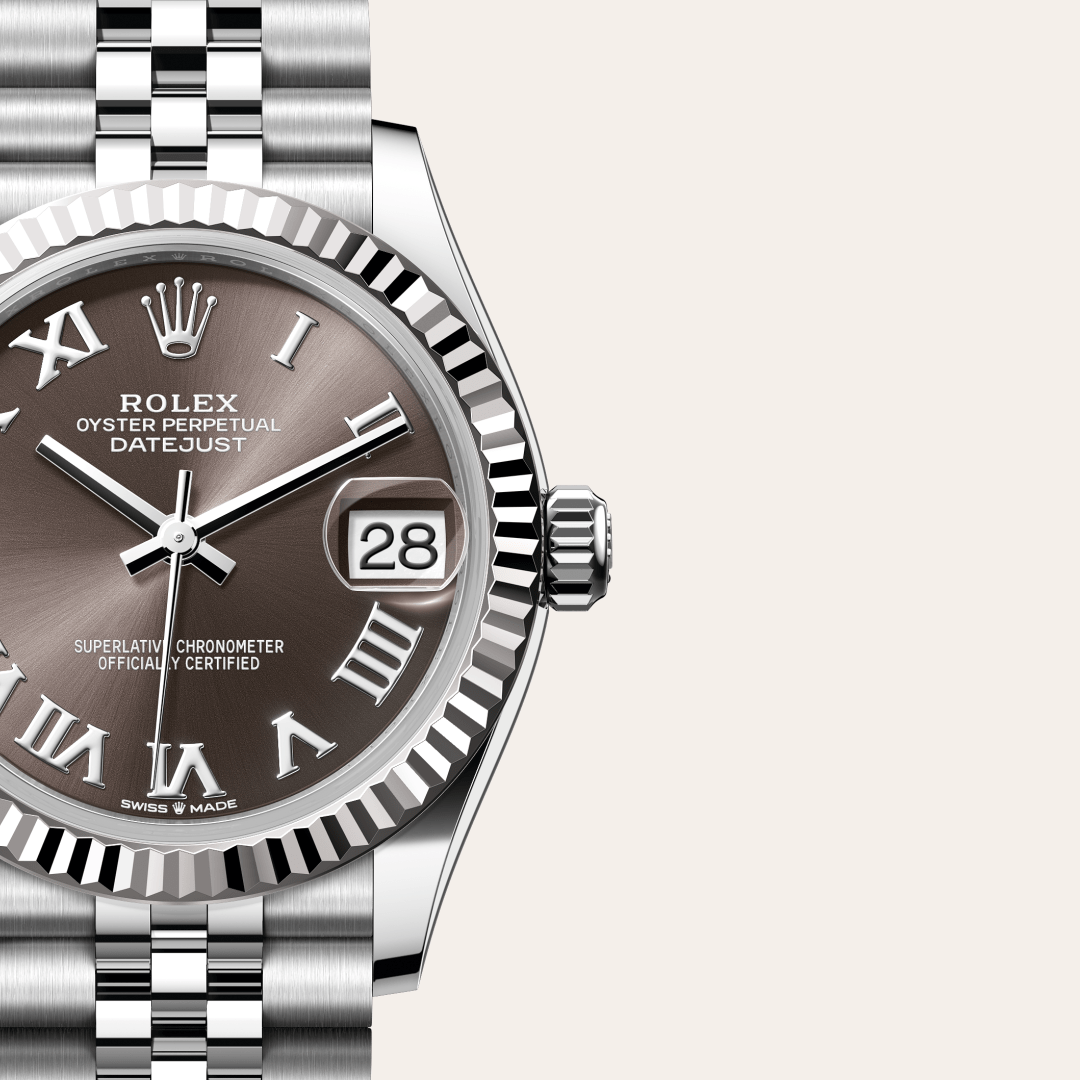 Rolex Datejust 31 Oyster, 31 mm, Oystersteel çelik ve beyaz altın M278274-0022