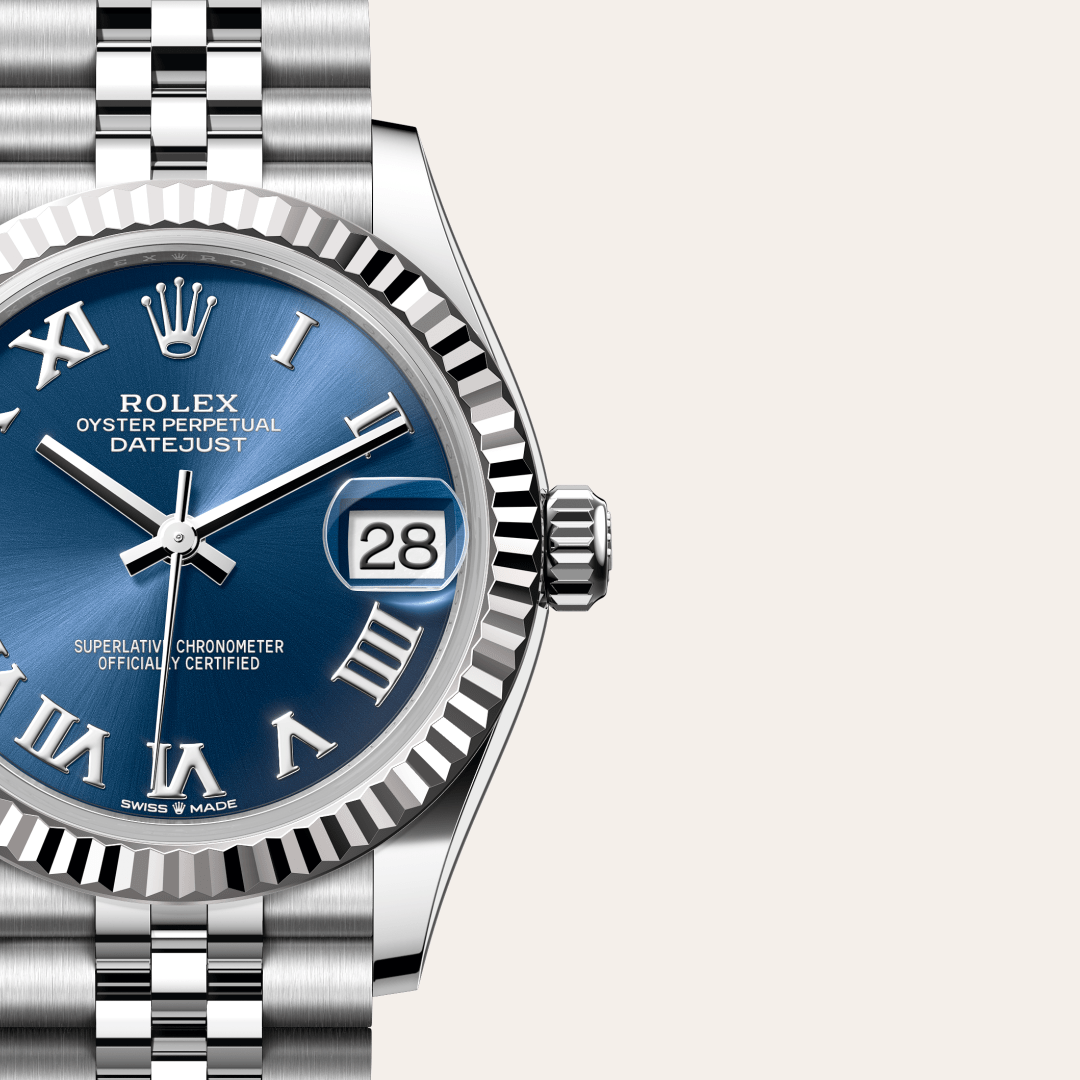 Rolex Datejust 31 Oyster, 31 mm, Oystersteel çelik ve beyaz altın M278274-0034