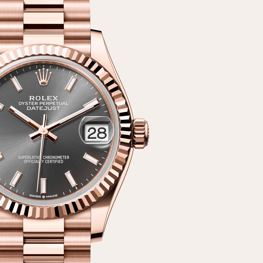 Rolex Datejust 31 Oyster, 31 mm, Everose altın M278275-0027