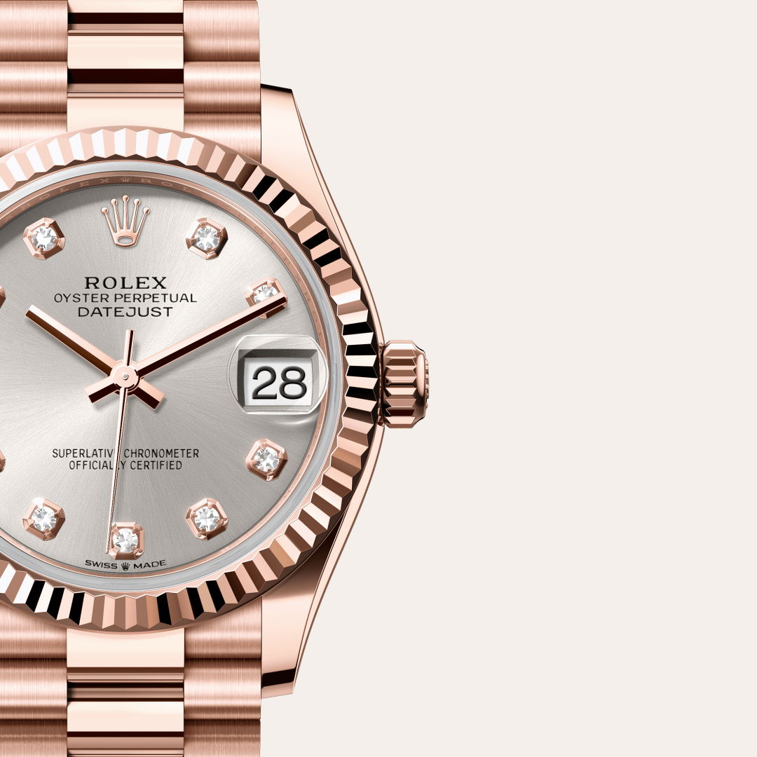 Rolex Datejust 31 Oyster, 31 mm, Everose altın M278275-0039