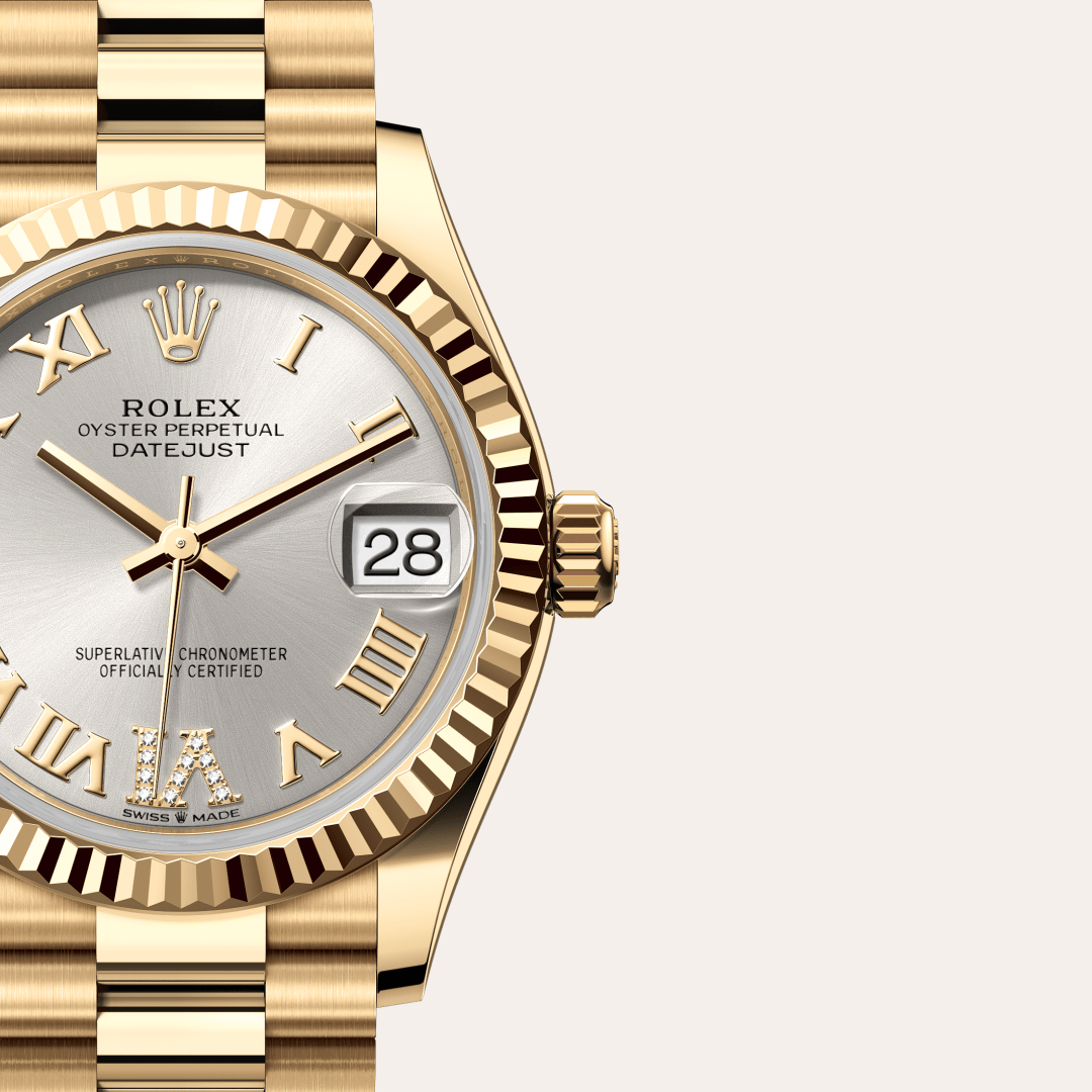 Rolex Datejust 31 Oyster, 31 mm, sarı altın M278278-0028