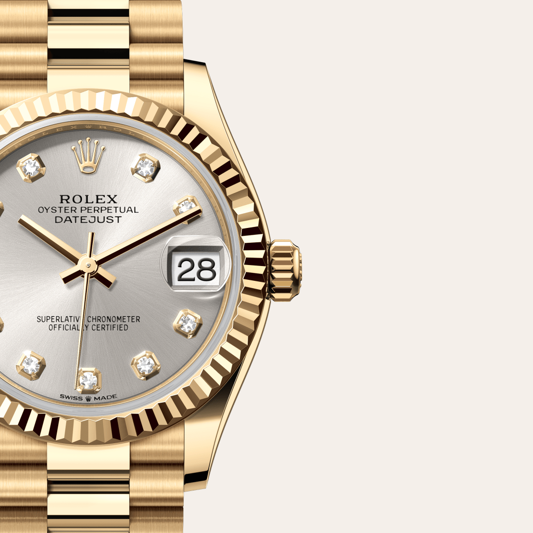 Rolex Datejust 31 Oyster, 31 mm, sarı altın M278278-0034