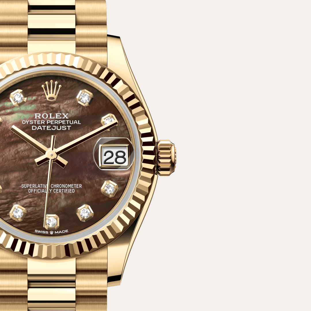 Rolex Datejust 31 Oyster, 31 mm, sarı altın M278278-0038