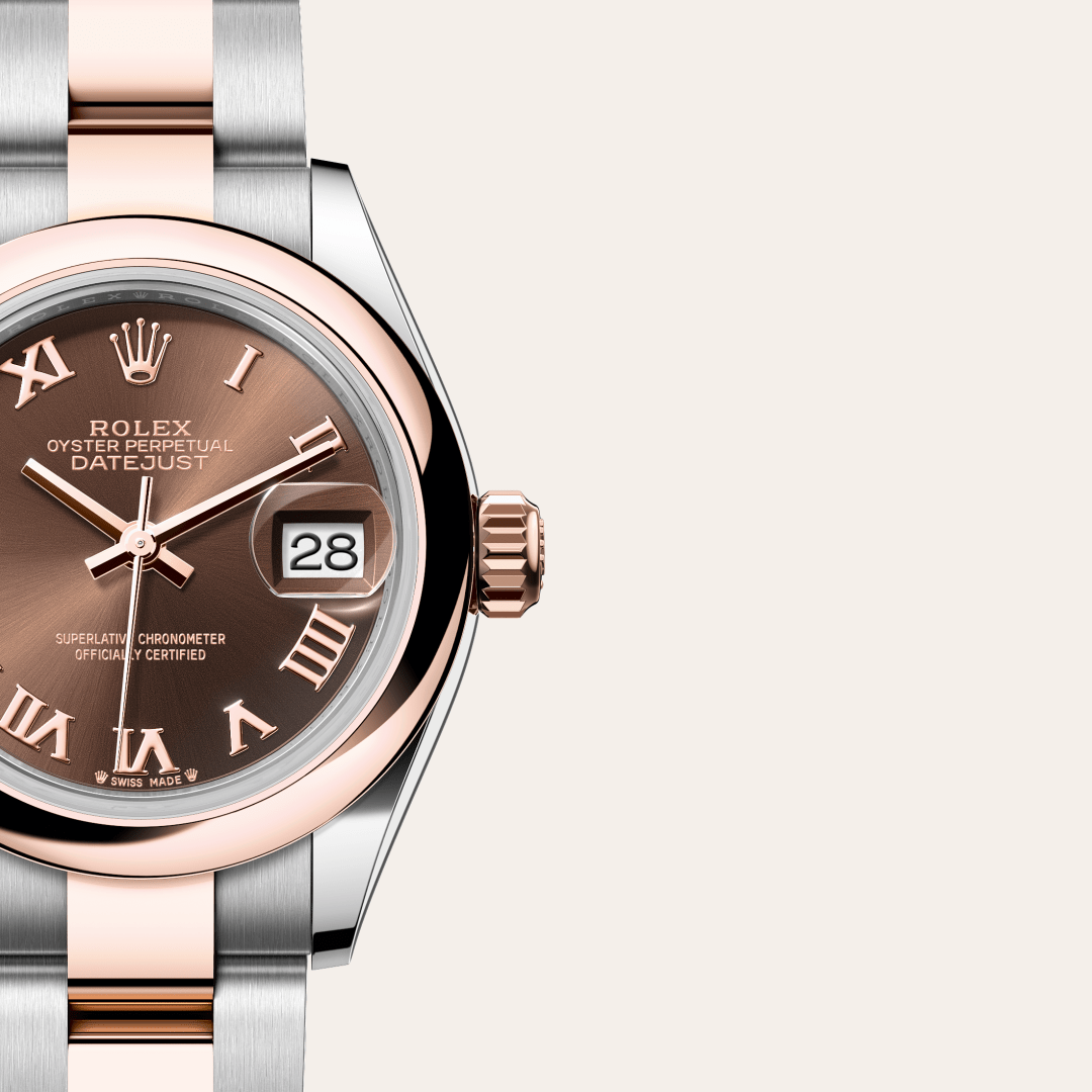 Rolex Lady-Datejust Oyster, 28 mm, Oystersteel çelik ve Everose altın M279161-0010