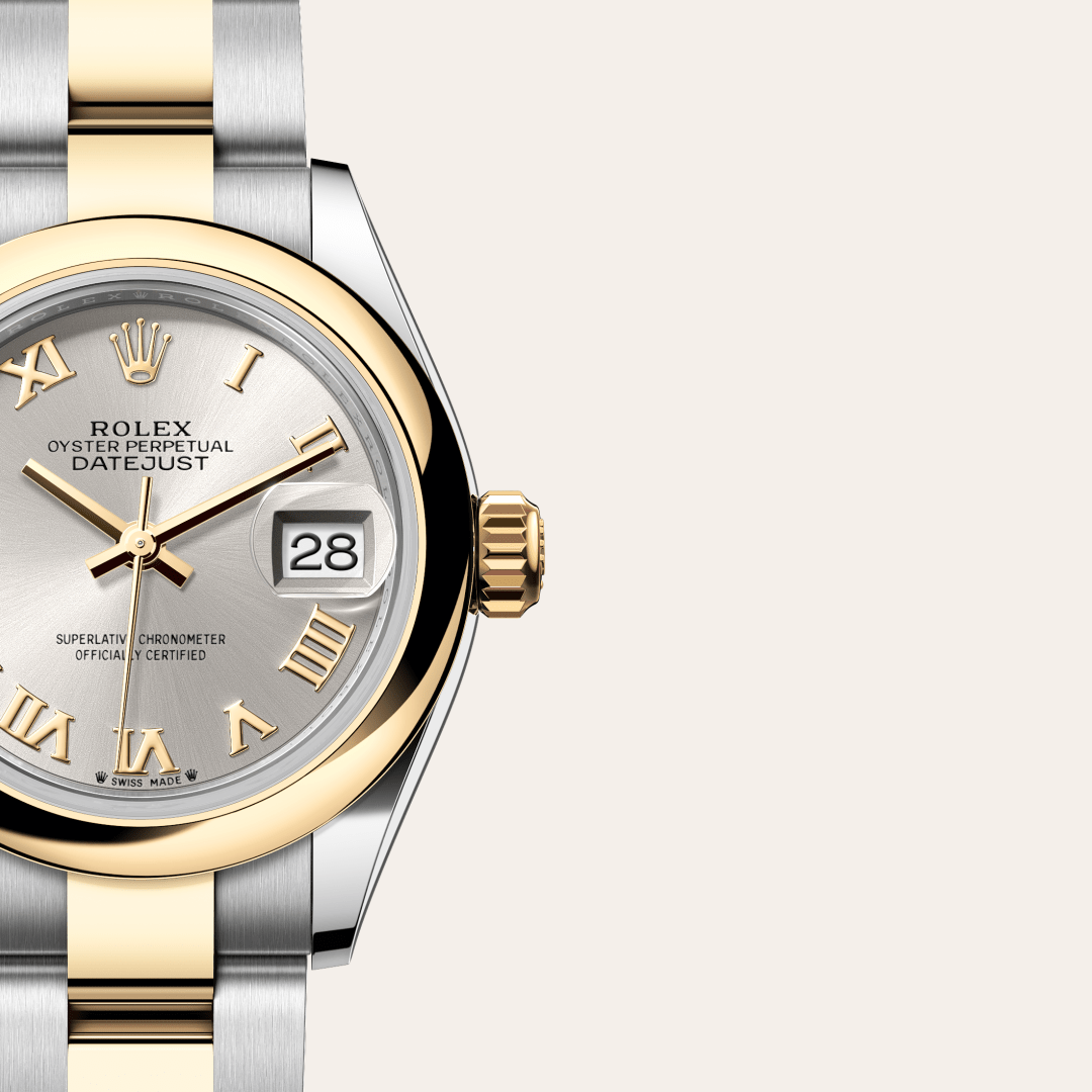 Rolex Lady-Datejust Oyster, 28 mm, Oystersteel çelik ve sarı altın M279163-0006