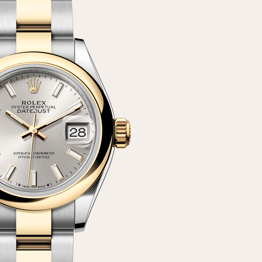 Rolex Lady-Datejust Oyster, 28 mm, Oystersteel çelik ve sarı altın M279163-0020