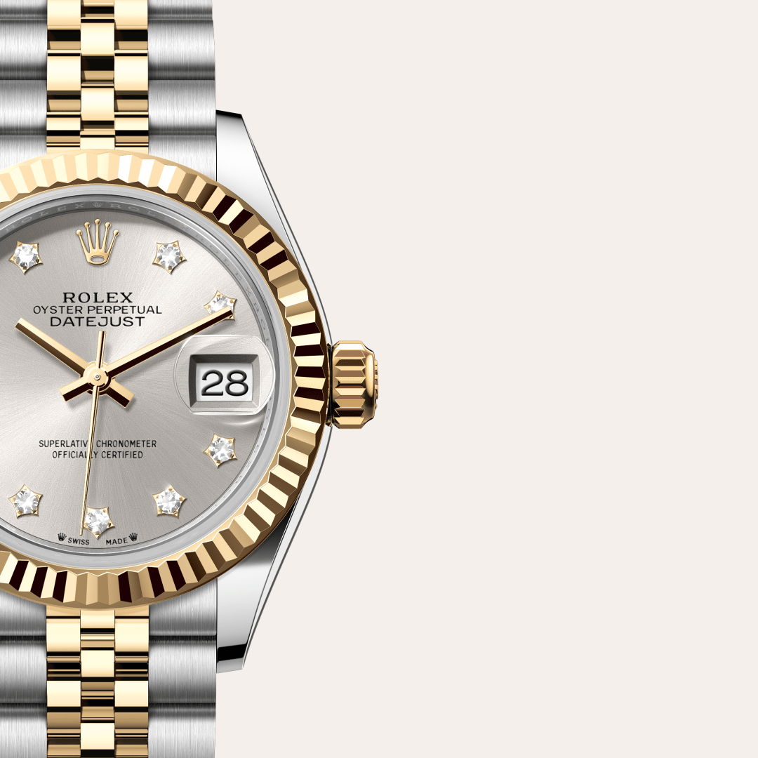 Rolex Lady-Datejust Oyster, 28 mm, Oystersteel çelik ve sarı altın M279173-0003