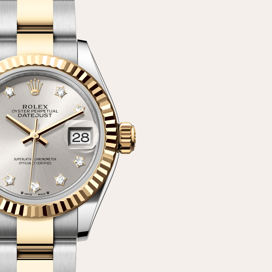 Rolex Lady-Datejust Oyster, 28 mm, Oystersteel çelik ve sarı altın M279173-0004