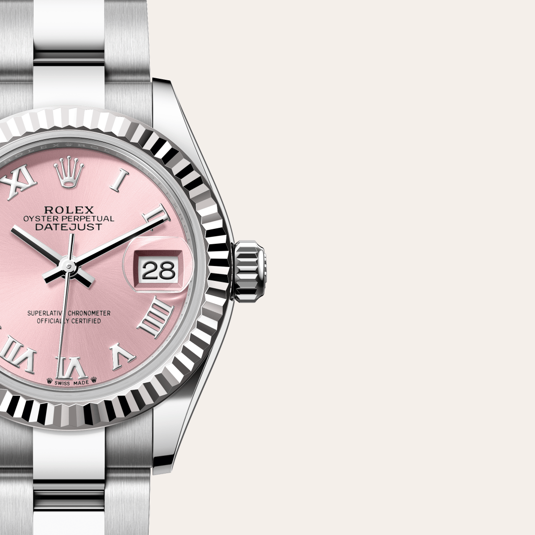 Rolex Lady-Datejust Oyster, 28 mm, Oystersteel çelik ve beyaz altın M279174-0018