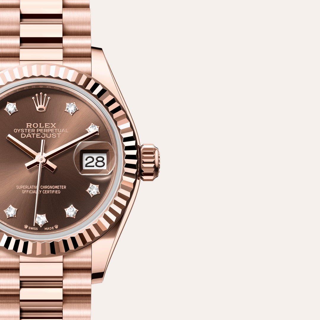Rolex Lady-Datejust Oyster, 28 mm, Everose altın M279175-0002