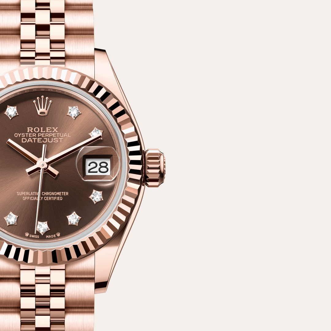 Rolex Lady-Datejust Oyster, 28 mm, Everose altın M279175-0004