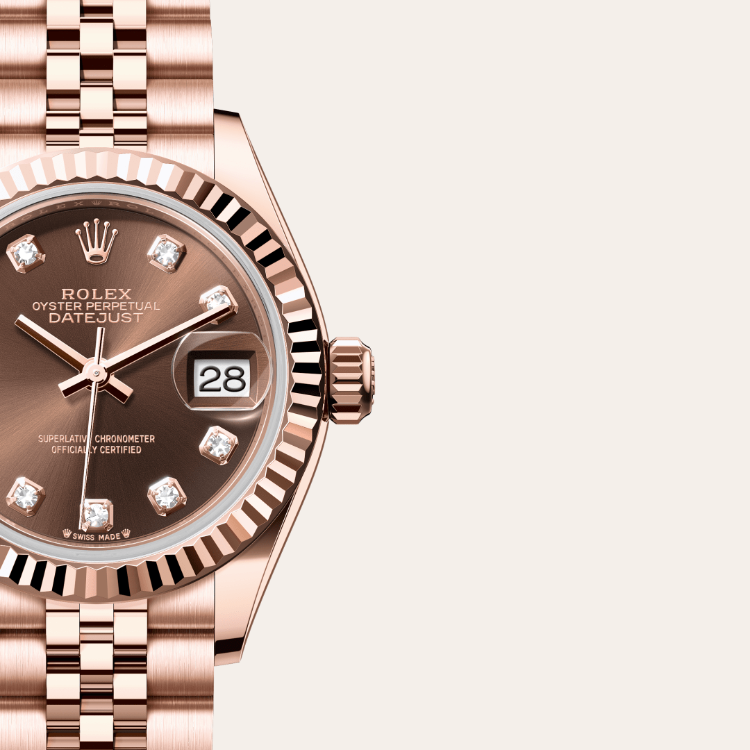 Rolex Lady-Datejust Oyster, 28 mm, Everose altın M279175-0010