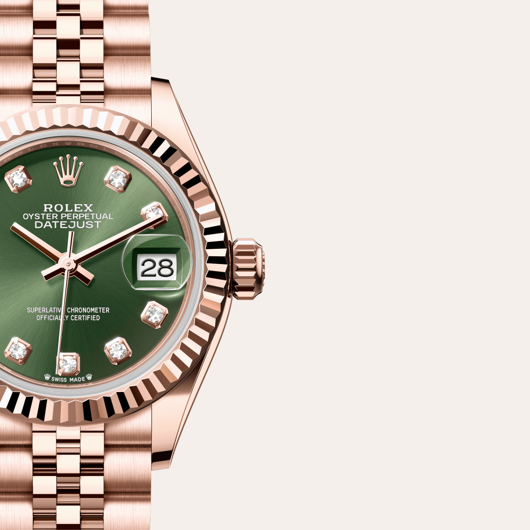 Rolex Lady-Datejust Oyster, 28 mm, Everose altın M279175-0013