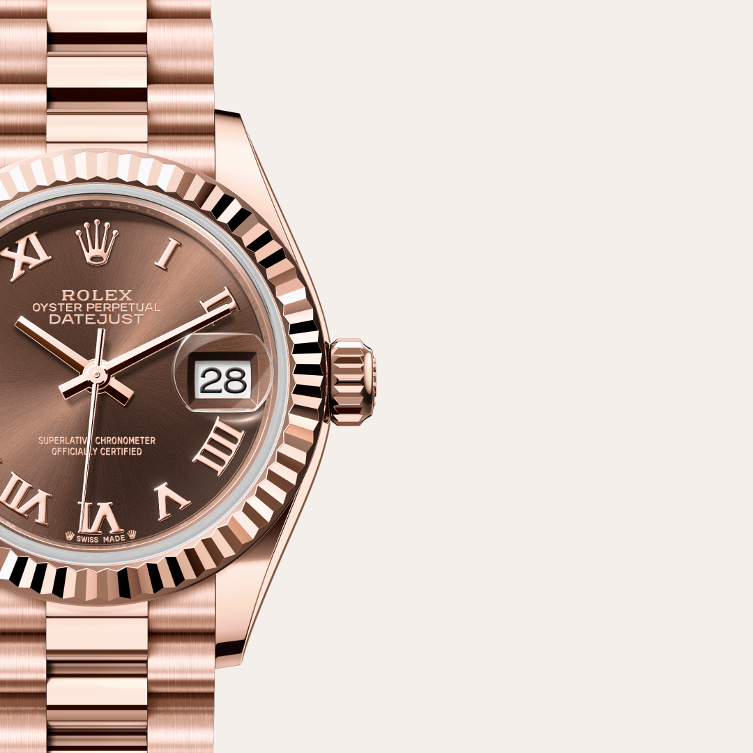 Rolex Lady-Datejust Oyster, 28 mm, Everose altın M279175-0014