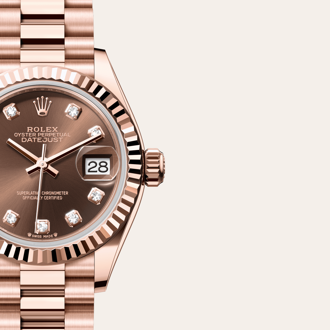 Rolex Lady-Datejust Oyster, 28 mm, Everose altın M279175-0016