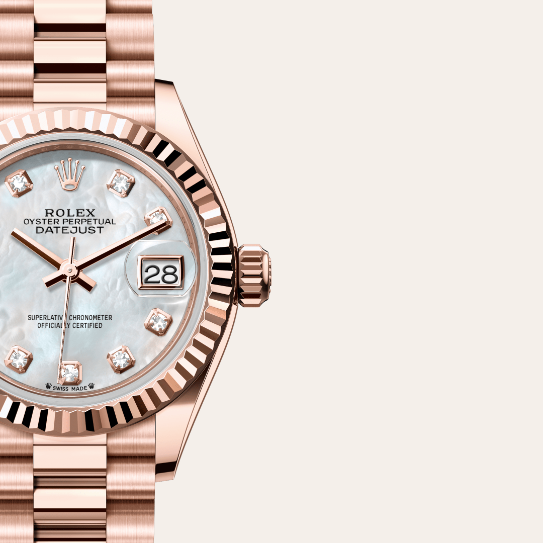 Rolex Lady-Datejust Oyster, 28 mm, Everose altın M279175-0017