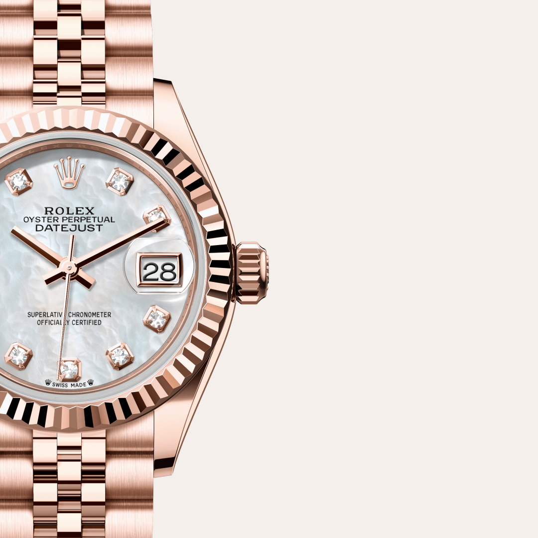 Rolex Lady-Datejust Oyster, 28 mm, Everose altın M279175-0018