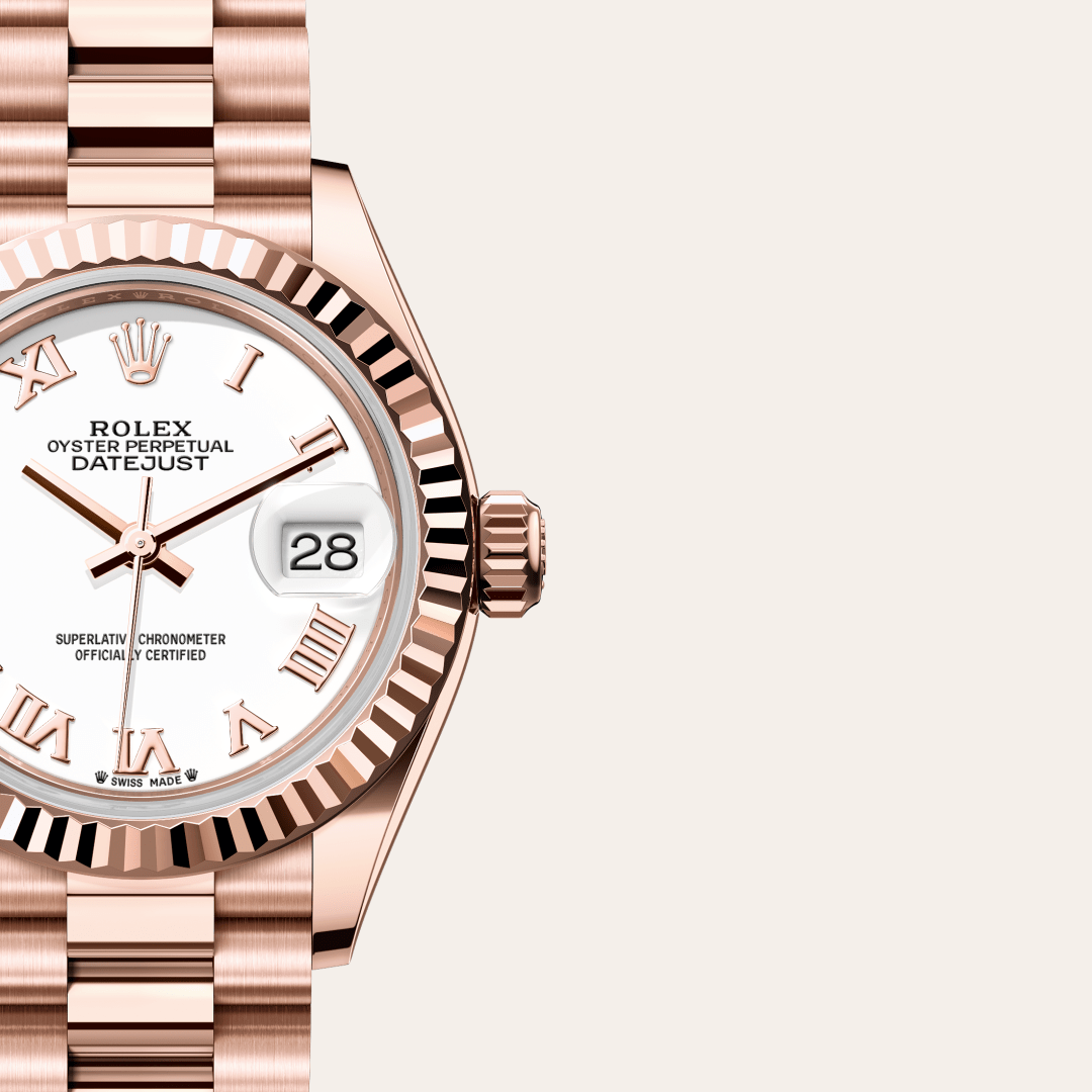 Rolex Lady-Datejust Oyster, 28 mm, Everose altın M279175-0021